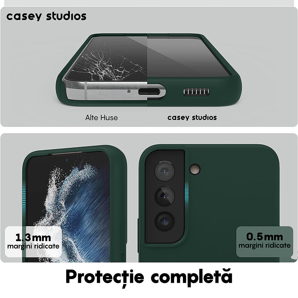 Husa Soft Silicone - Samsung Galaxy S22 Plus - Dark Marine Green