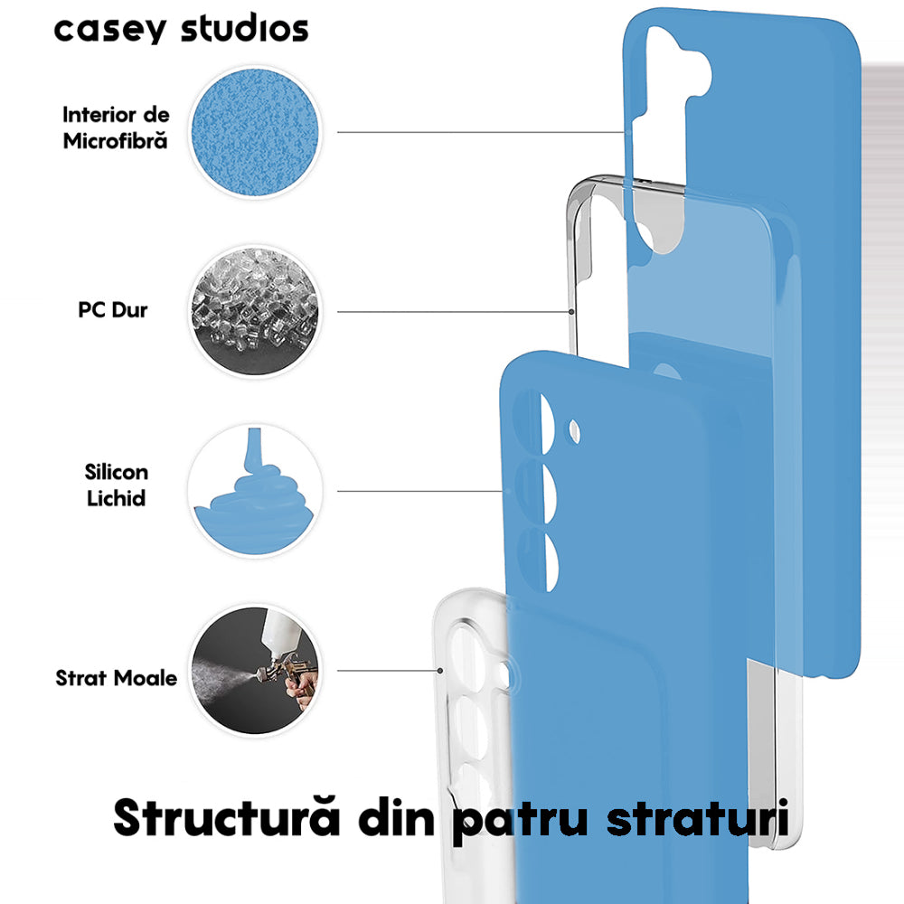 Husa Soft Silicone - Samsung Galaxy S23 Plus - Cadet Blue