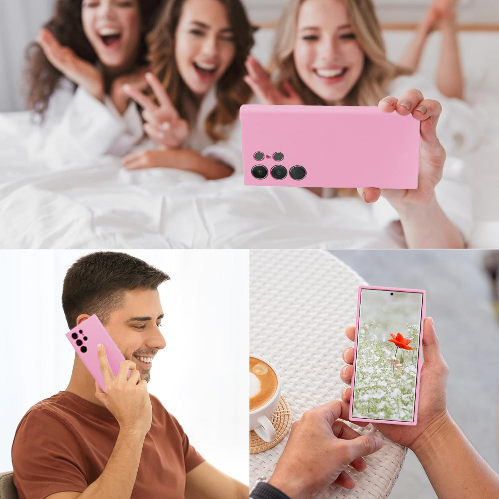 Husa Soft Silicone - Samsung Galaxy S23 Ultra - Roz