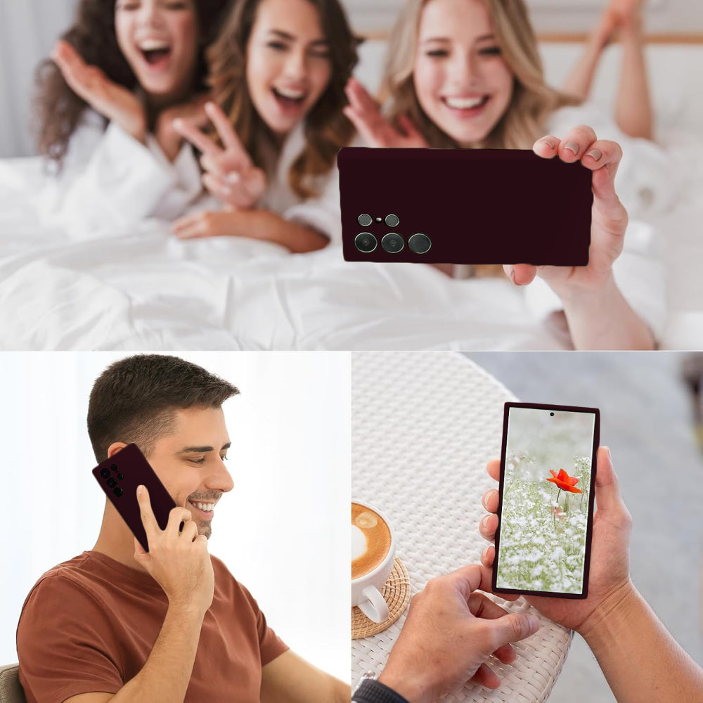 Husa Soft Silicone - Samsung Galaxy S23 Ultra - Burgundy