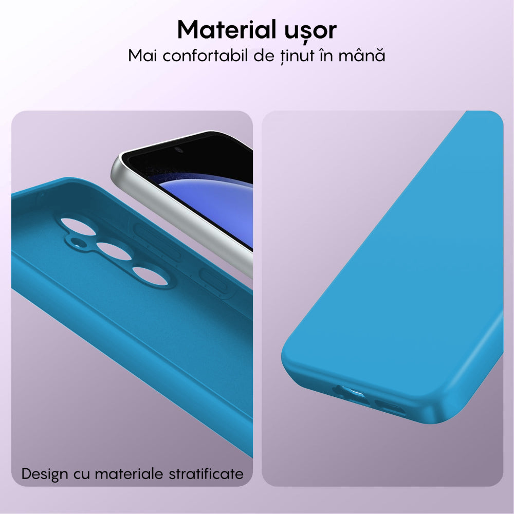 Husa Soft Silicone - Samsung Galaxy S24 - Cadet Blue
