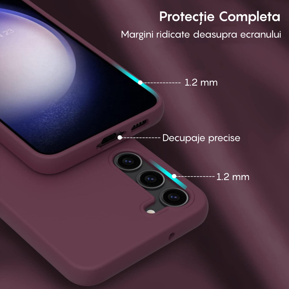Husa Soft Silicone - Samsung Galaxy S24 Plus - Burgundy