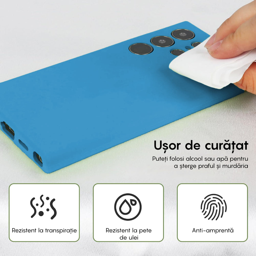 Husa Soft Silicone - Samsung Galaxy S24 Ultra - Cadet Blue