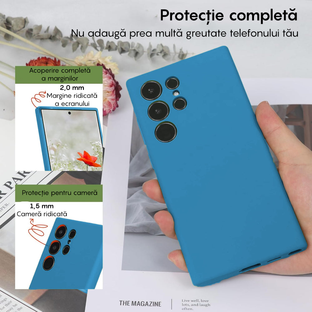 Husa Soft Silicone - Samsung Galaxy S24 Ultra - Cadet Blue