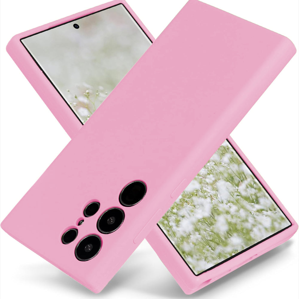 Husa Soft Silicone - Samsung Galaxy S24 Ultra - Roz