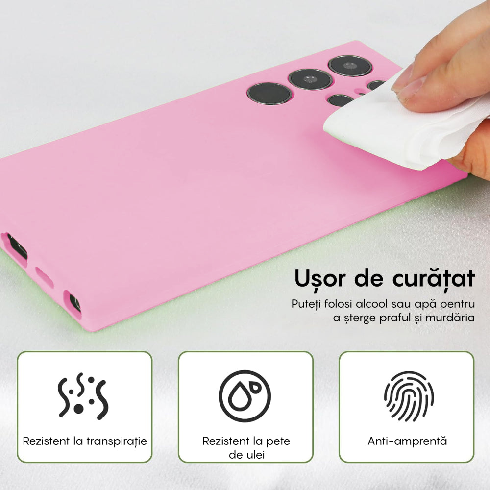 Husa Soft Silicone - Samsung Galaxy S24 Ultra - Roz