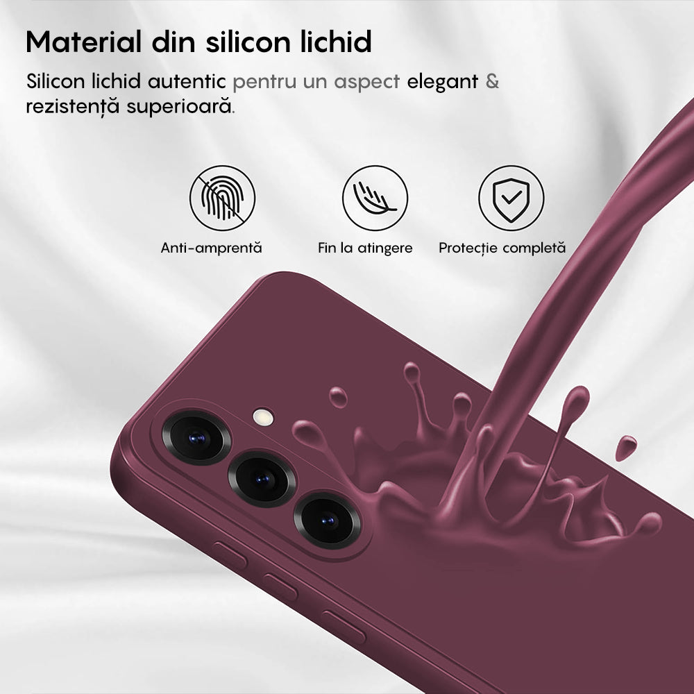 Husa Soft Silicone - Samsung Galaxy S25 Plus - Burgundy