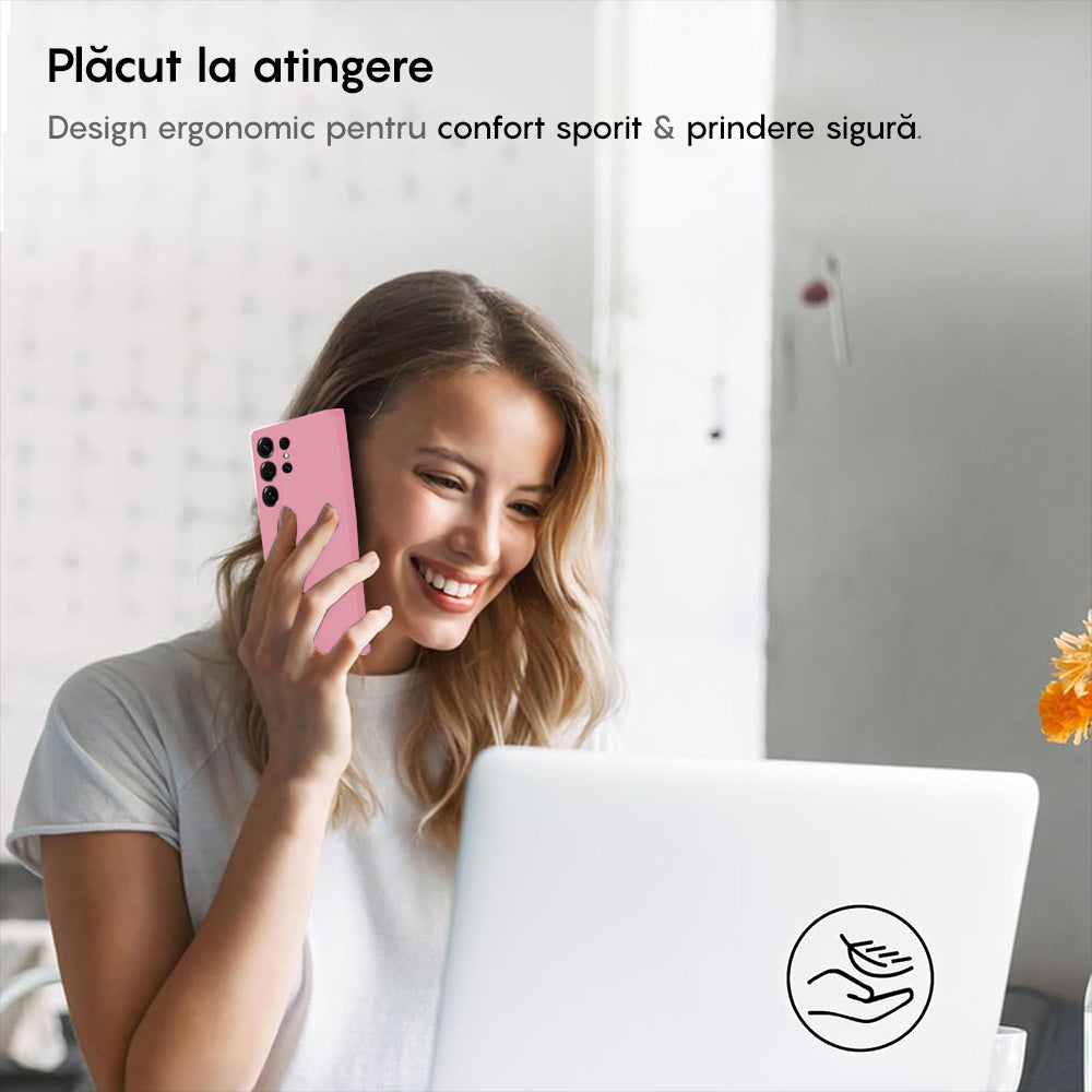 Husa Soft Silicone - Samsung Galaxy S25 Ultra - Roz