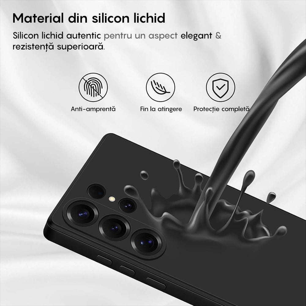 Husa Soft Silicone - Samsung Galaxy S25 Ultra - Negru