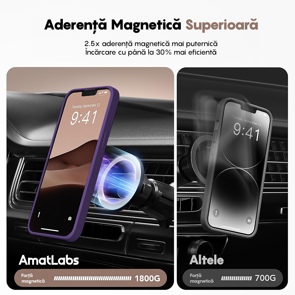 Husa MagSafe - iPhone 12/12 Pro - Dark Purple