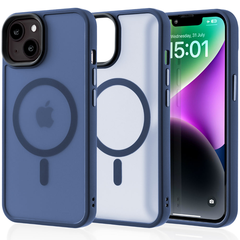 Husa MagSafe - iPhone 14 - Gentleman Blue