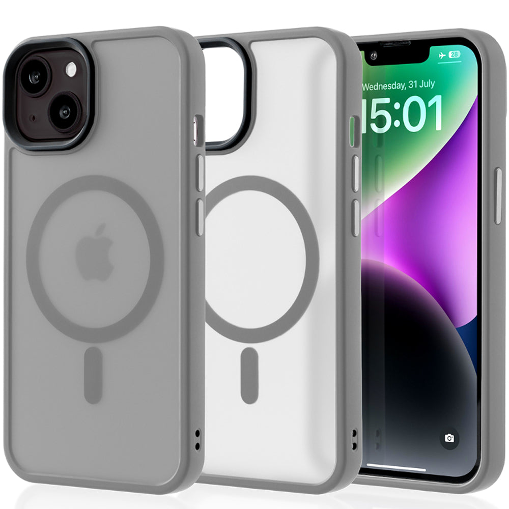 Husa MagSafe - iPhone 14 - Light Grey