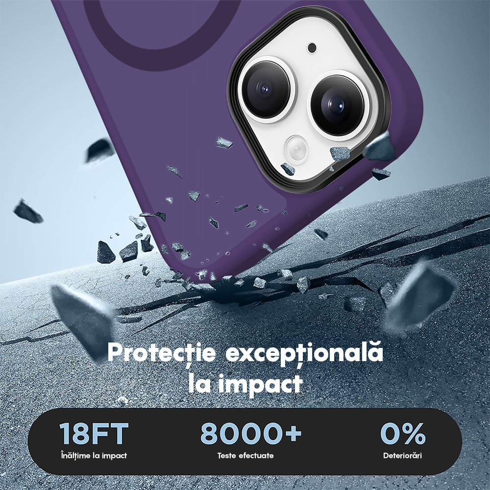 Husa MagSafe - iPhone 15 - Dark Purple