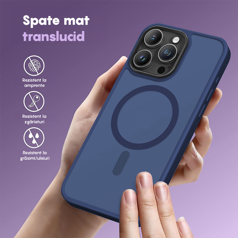 Husa MagSafe - iPhone 15 Pro - Gentleman Blue