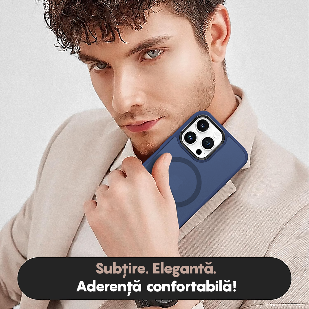 Husa MagSafe - iPhone 15 Pro - Gentleman Blue