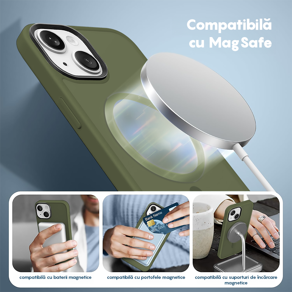 Husa MagSafe - iPhone 15 Plus - Green