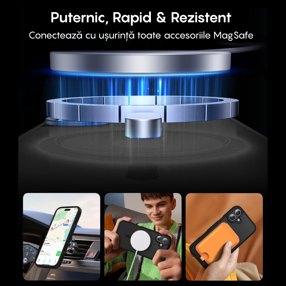 Husa MagSafe - iPhone 16 - Negru