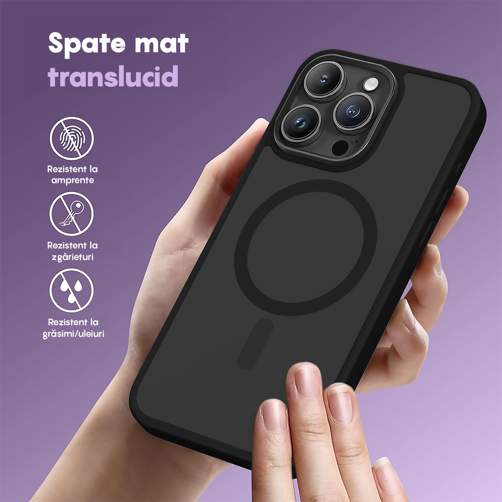 Husa MagSafe - iPhone 16 Pro - Negru