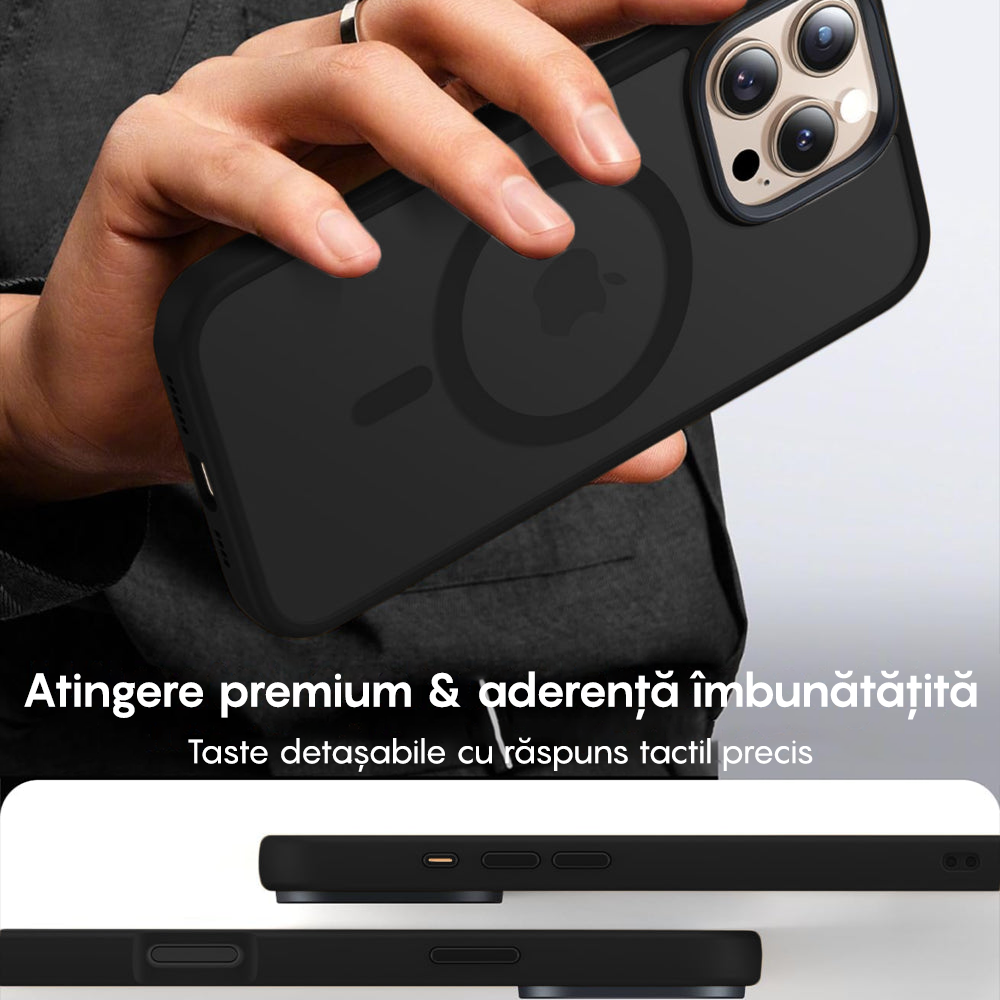 Husa MagSafe - iPhone 16 Pro Max - Negru