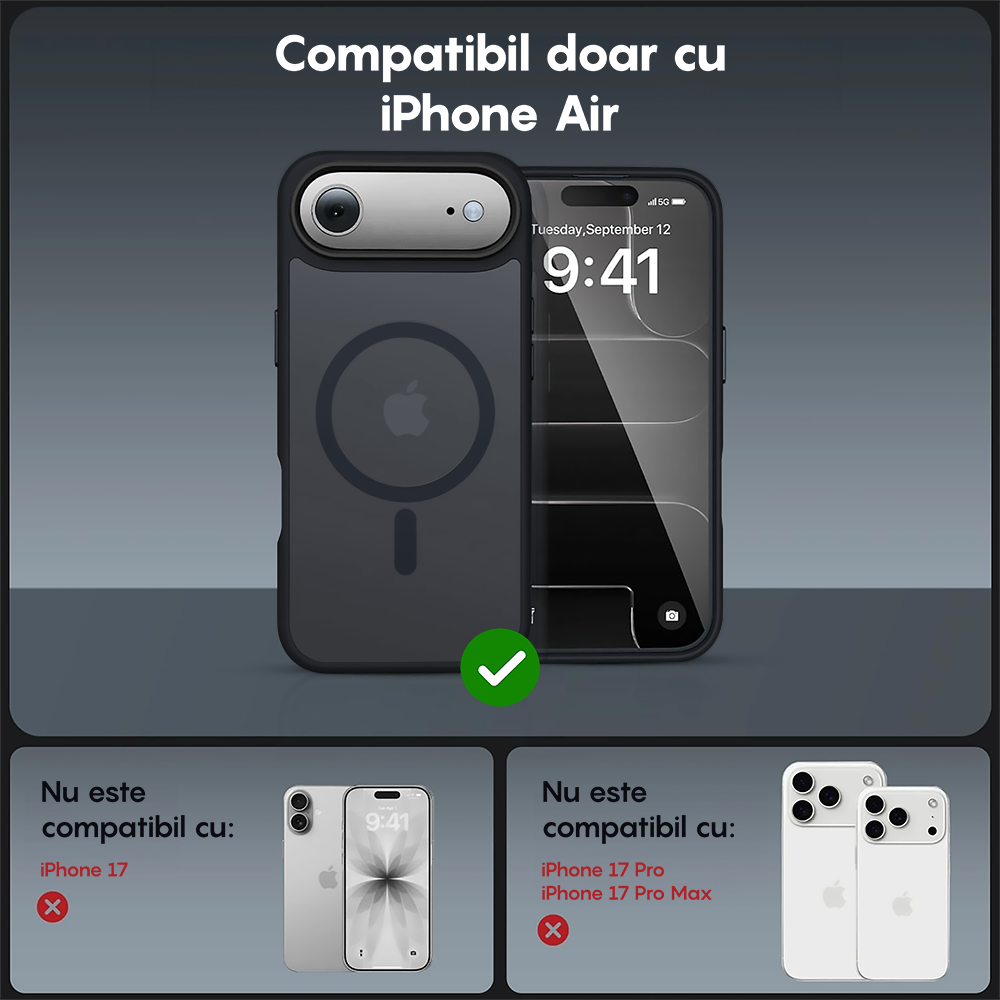 Husa MagSafe - iPhone 17 Air - Negru