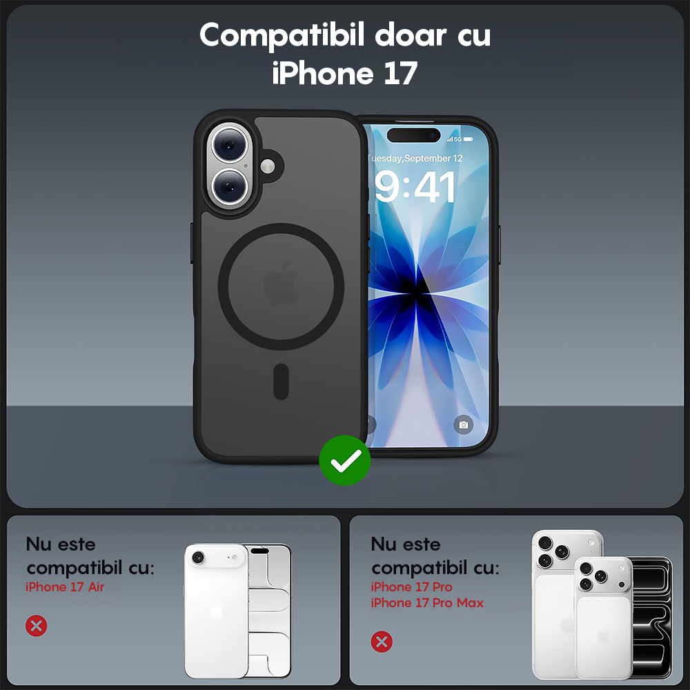 Husa MagSafe - iPhone 17 - Negru