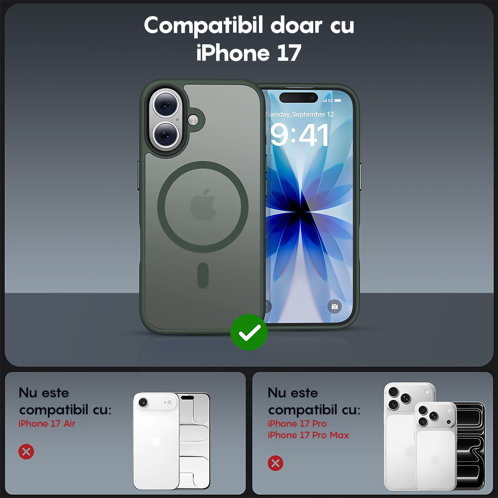 Husa MagSafe - iPhone 17 - Verde Deschis