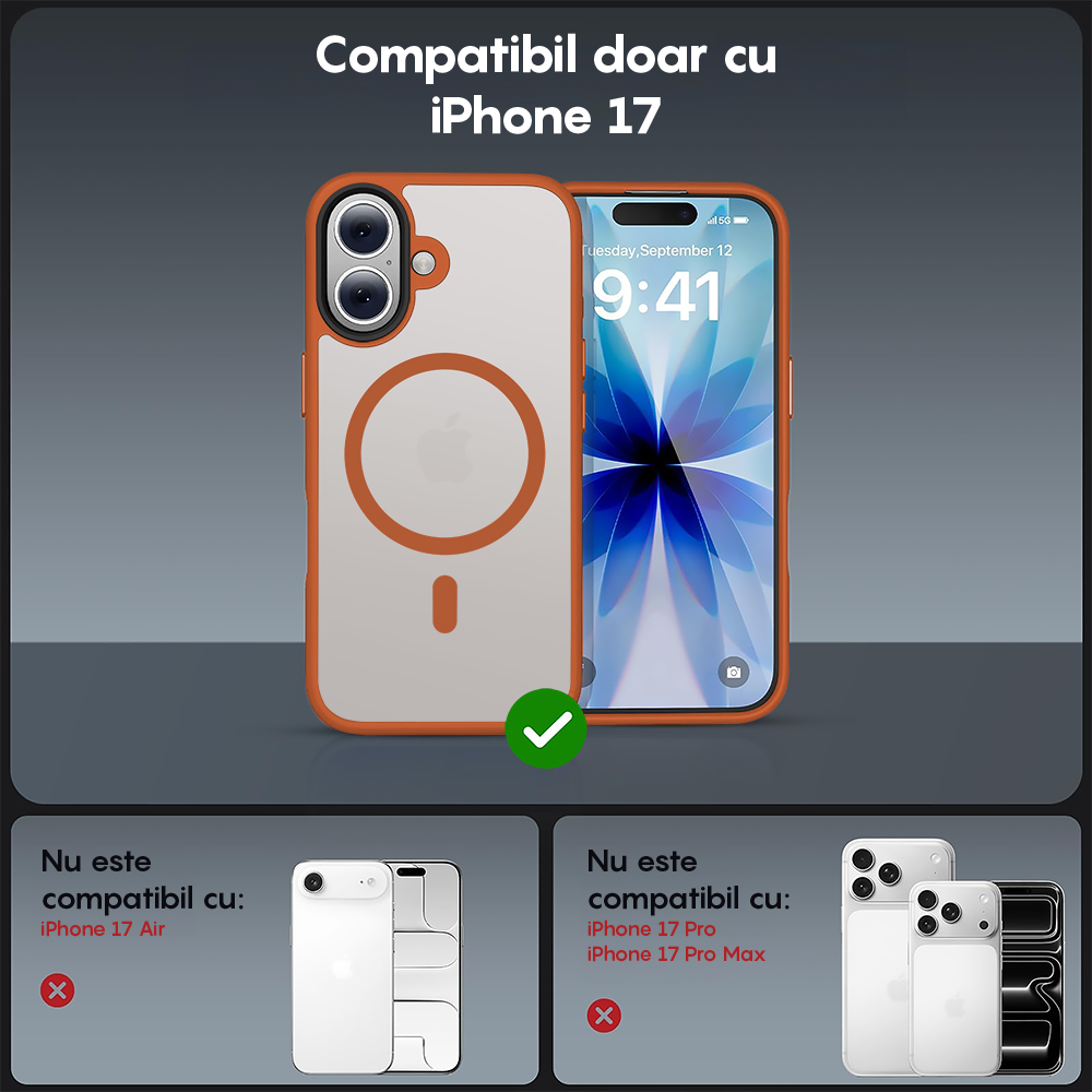 Husa MagSafe - iPhone 17 - Portocaliu