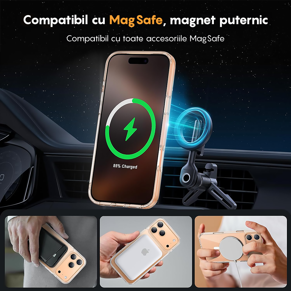 Husa MagSafe - iPhone 17 Pro Max - Transparent