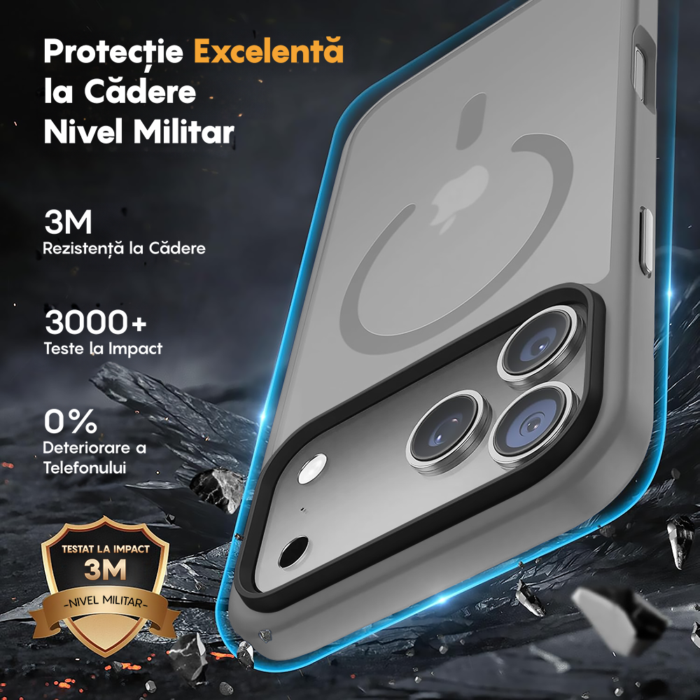Husa MagSafe - iPhone 17 Pro Max - Gri Deschis