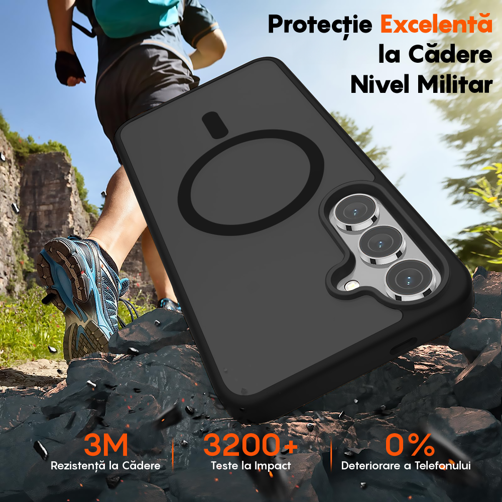 Husa MagSafe - Samsung Galaxy S24 - Negru