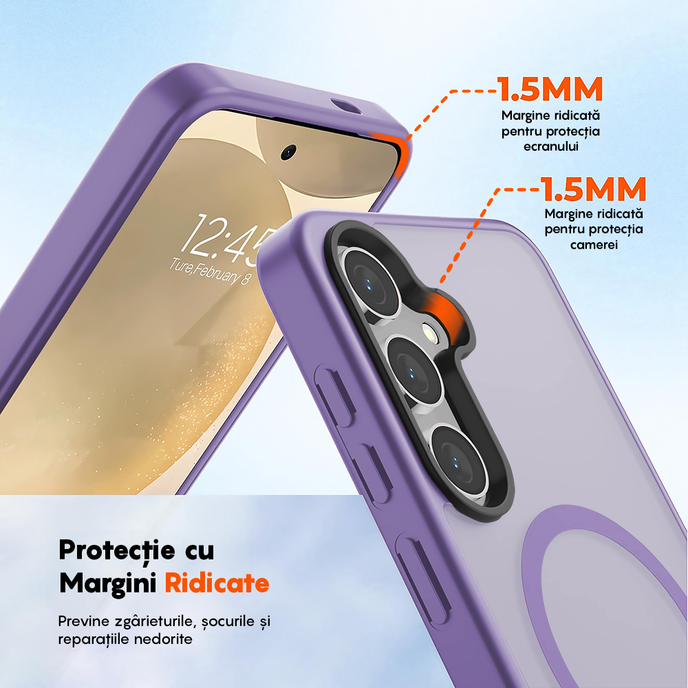 Husa MagSafe - Samsung Galaxy S24 - Mov Deschis