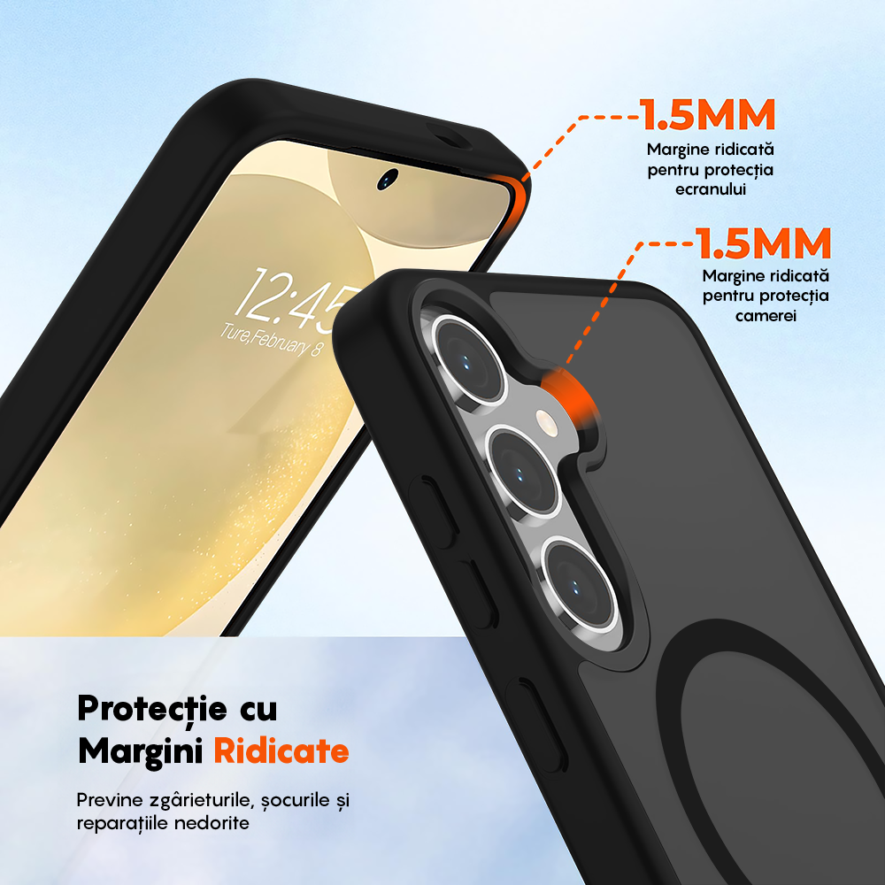 Husa MagSafe - Samsung Galaxy S24 Plus - Negru