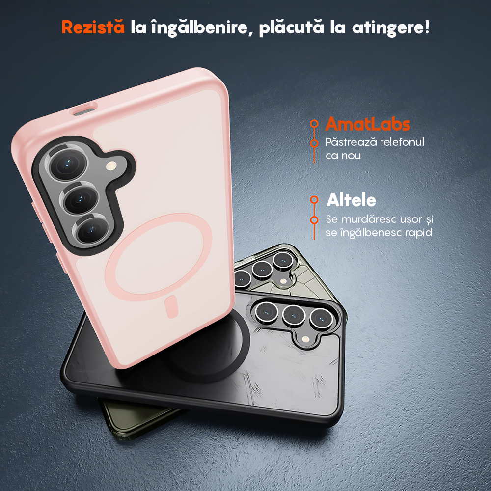 Husa MagSafe - Samsung Galaxy S24 Plus - Roz