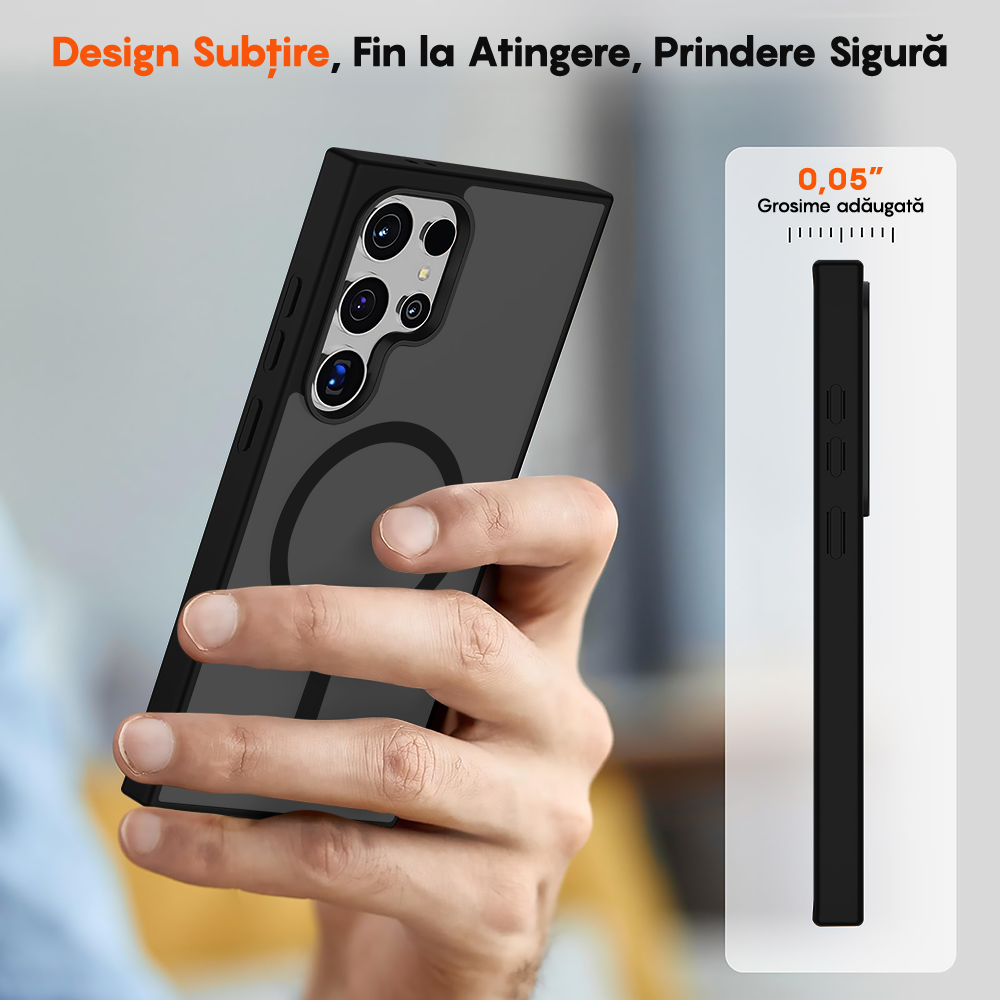 Husa MagSafe - Samsung Galaxy S24 Ultra - Negru