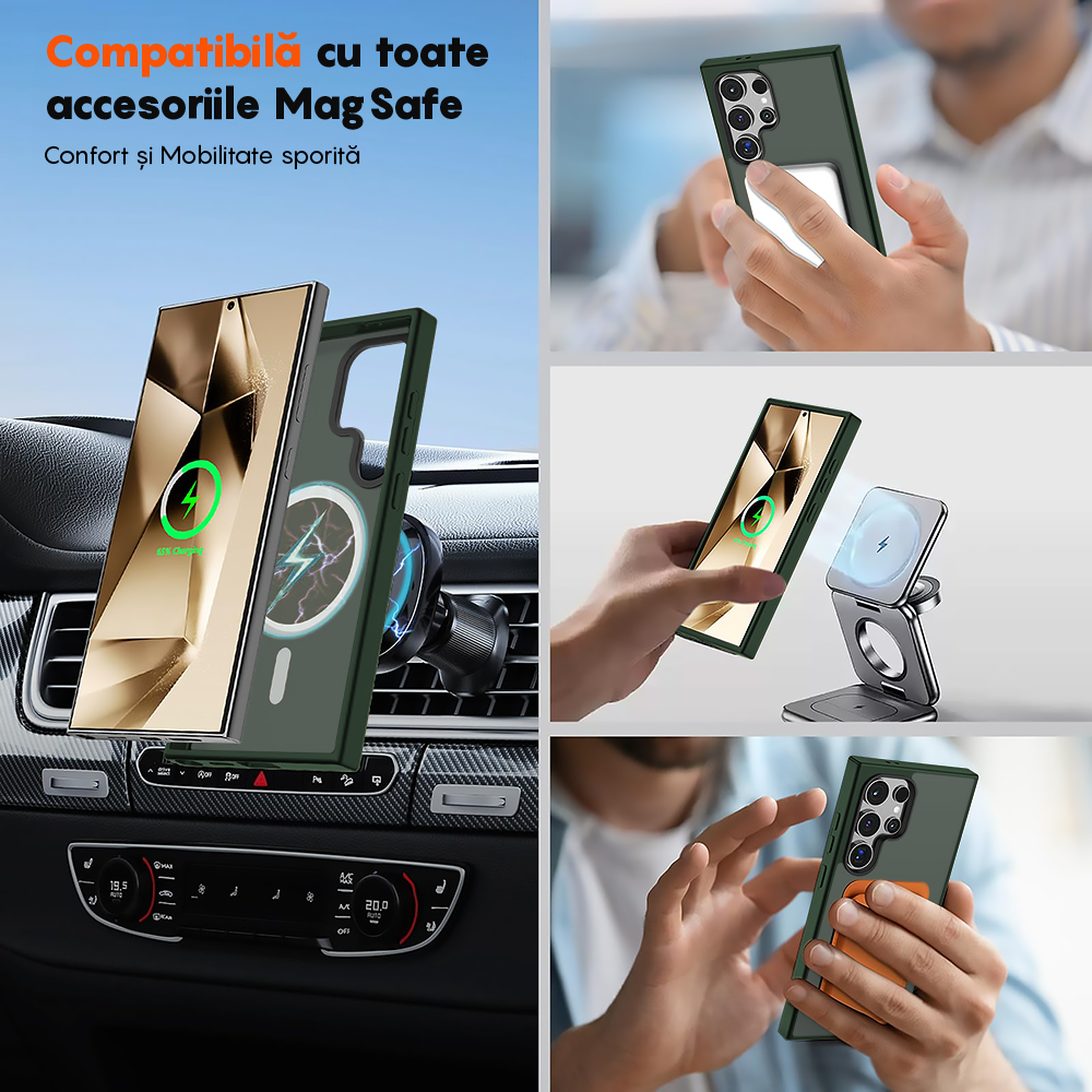 Husa MagSafe - Samsung Galaxy S24 Ultra - Verde