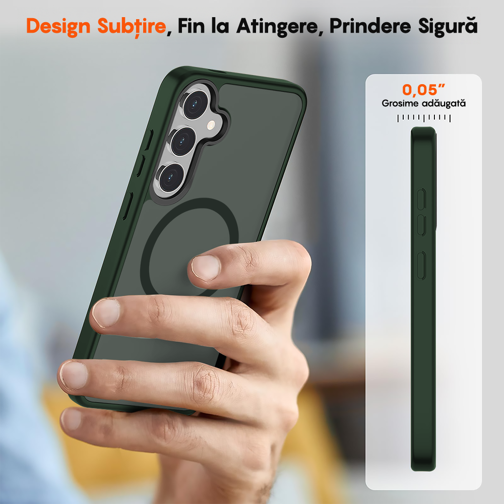 Husa MagSafe - Samsung Galaxy S25 - Verde