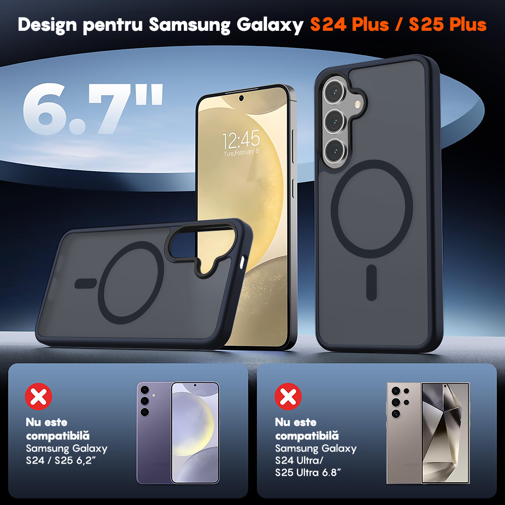 Husa MagSafe - Samsung Galaxy S25 Plus - Albastru