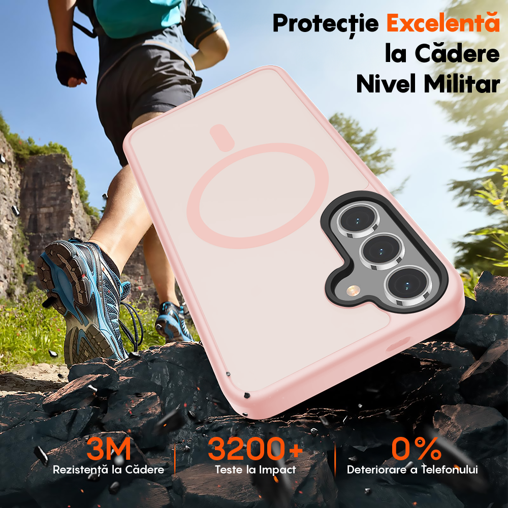 Husa MagSafe - Samsung Galaxy S25 Plus - Roz