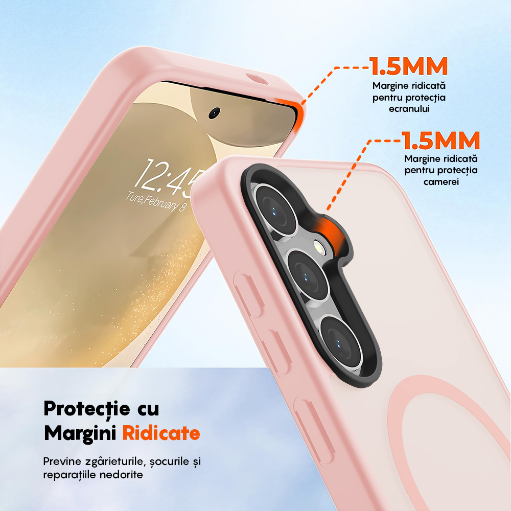 Husa MagSafe - Samsung Galaxy S25 - Roz