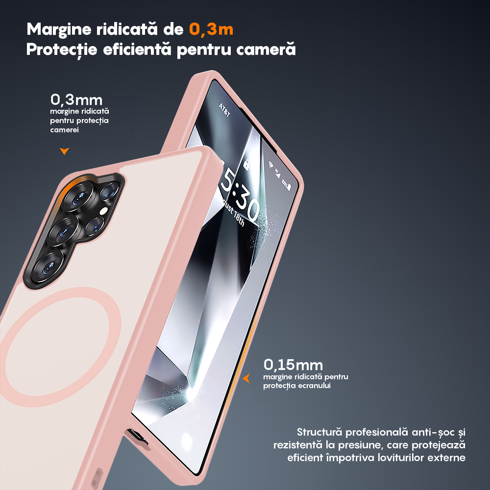 Husa MagSafe - Samsung Galaxy S25 Ultra - Roz