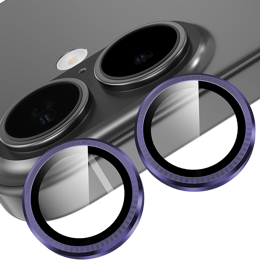 Folie Sticla Lentile Camera MaxDefense+ - iPhone 17 - Mov Inchis