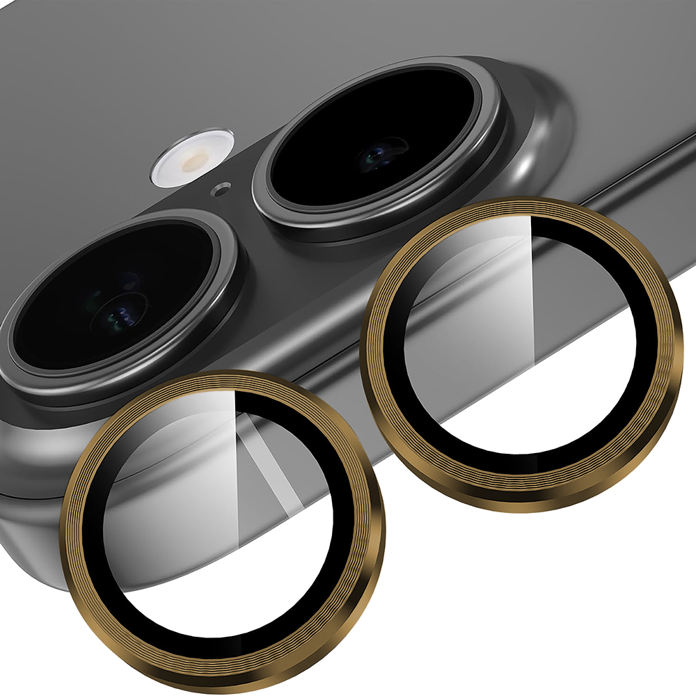 Folie Sticla Lentile Camera MaxDefense+ - iPhone 17 - Auriu