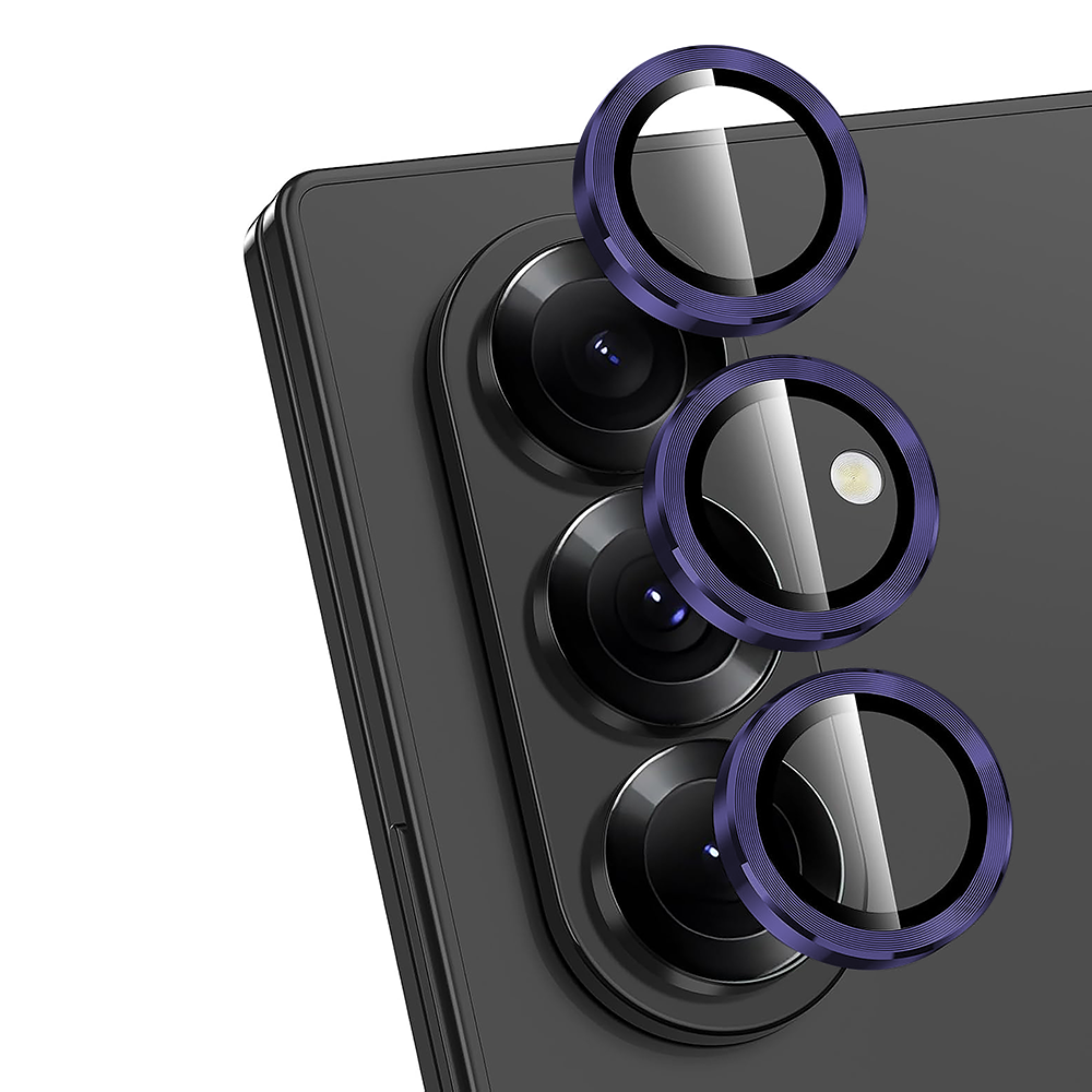 Folie Sticla Lentile Camera MaxDefense+ - Samsung Galaxy Z Fold6 - Mov Inchis