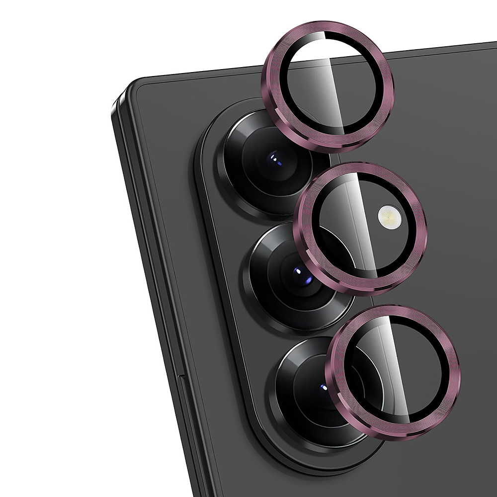 Folie Sticla Lentile Camera MaxDefense+ - Samsung Galaxy Z Fold6 - Roz