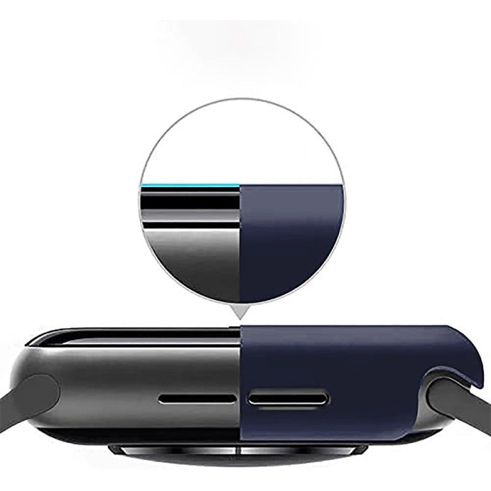 Carcasa 360° (Husa + Folie) - Apple Watch 7/8/9 - 45MM - Midnight Blue