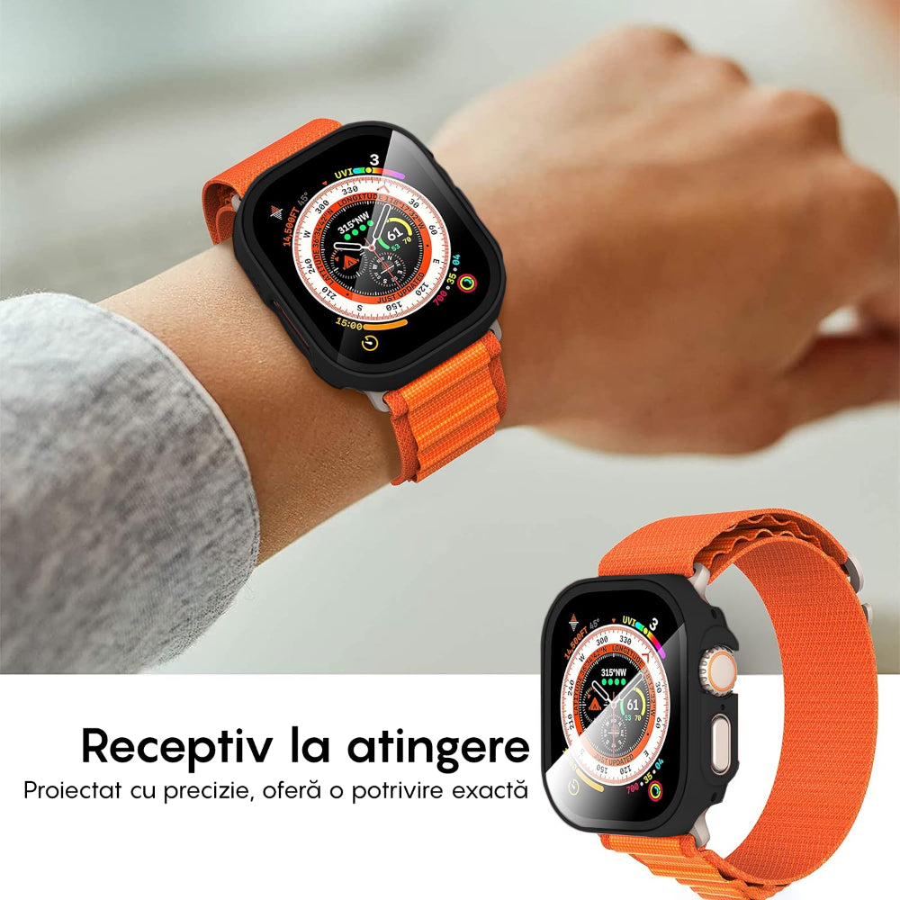 Carcasa 360° (Husa + Folie) - Apple Watch Ultra 1/Ultra 2 - 49MM - Black