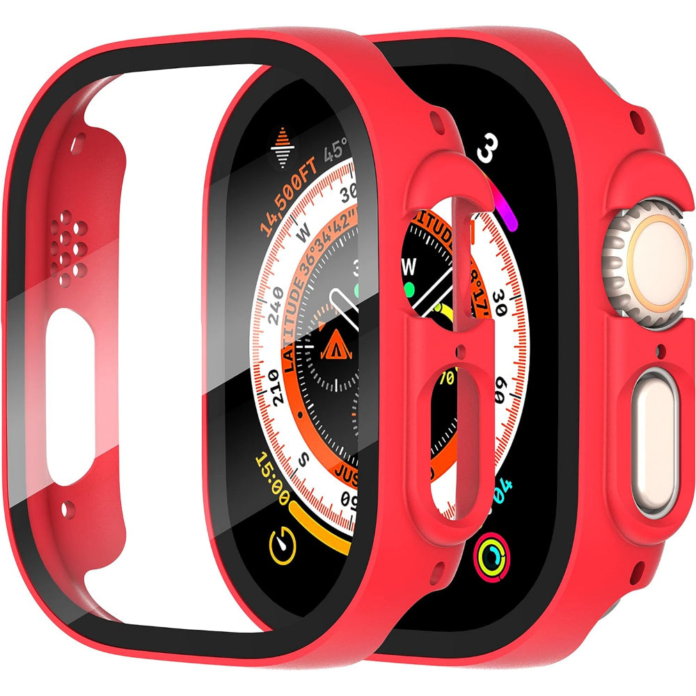 Carcasa 360° (Husa + Folie) - Apple Watch Ultra 1/Ultra 2 - 49MM - Red