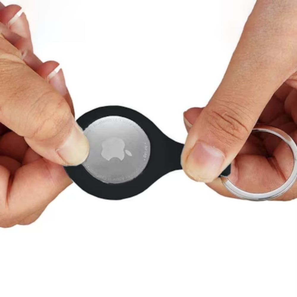 Husa Soft Silicone - AirTag - Negru