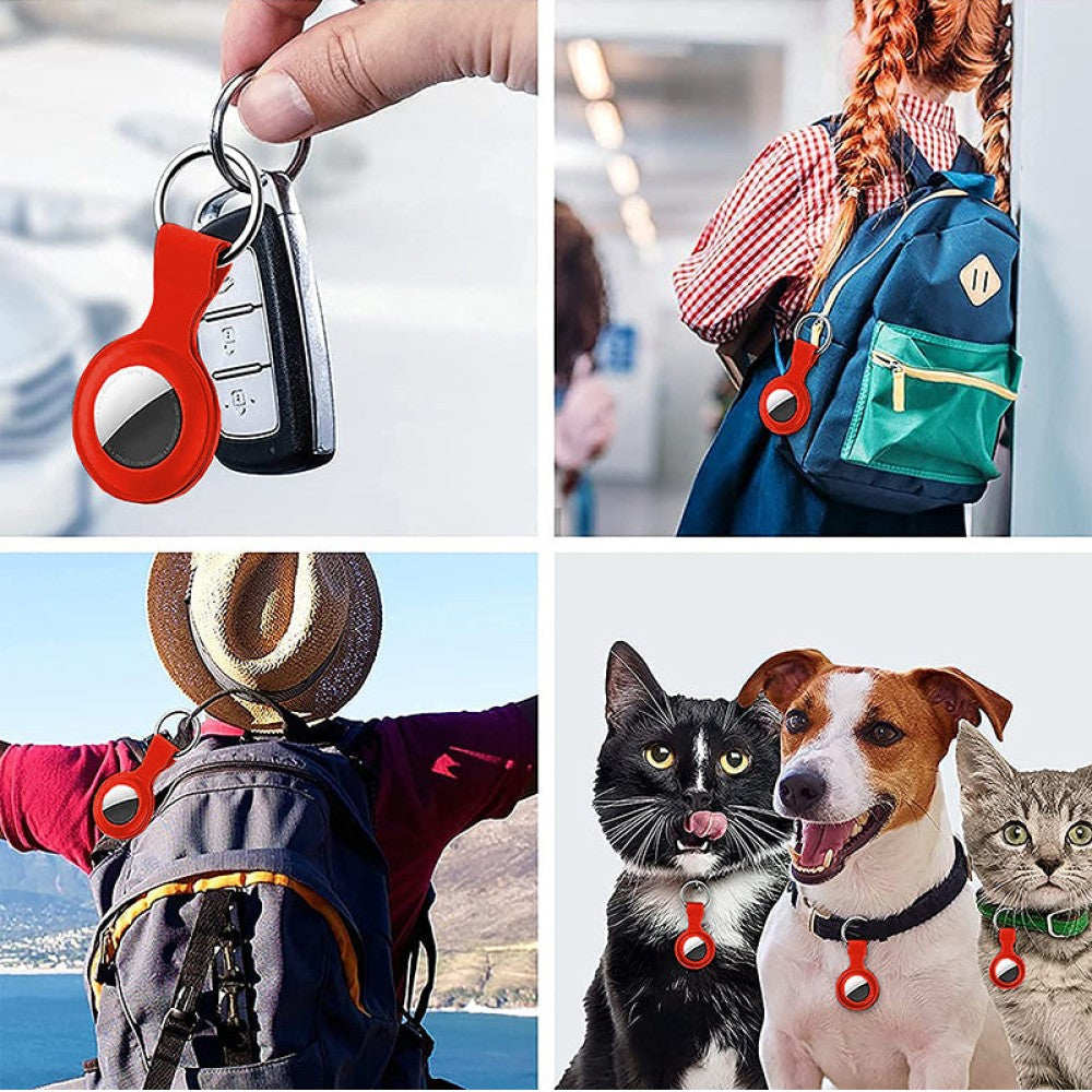 Husa Soft Silicone - AirTag - Orange