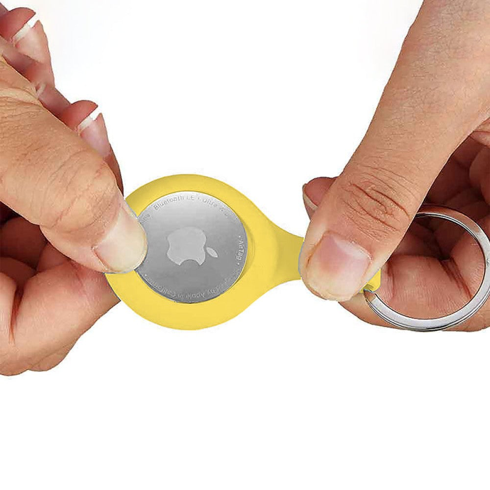 Husa Soft Silicone - AirTag - Yellow